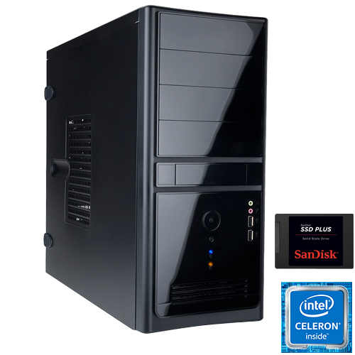 מחשב נייח הכולל מעבד Intel® Celeron™ J1800I Dual-Core 2.41GHz