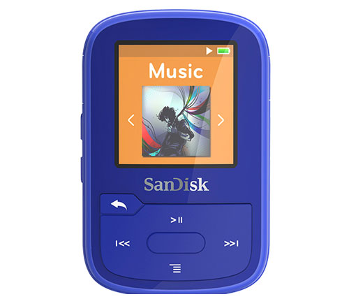 נגן SanDisk Clip Sport PLUS 16G MP3 Bluetooth בצבע כחול