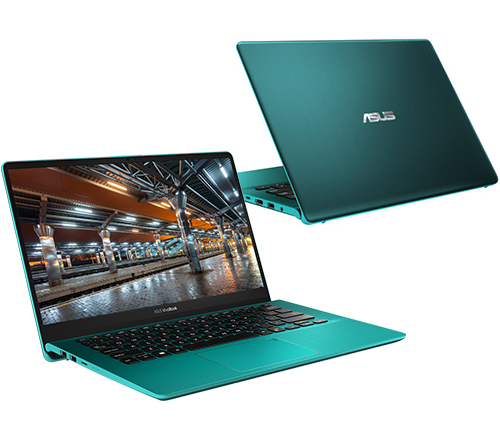 מחשב נייד "14 Asus VivoBook S430UF-EB024T i7-8550U בצבע ירוק, כונן 256GB SSD + 1TB זכרון 16GB ומ.גרפי Nvidia MX130