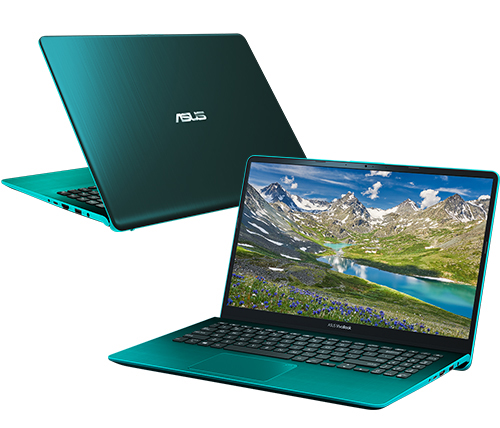 מחשב נייד "15.6 Asus VivoBook S530UA-BR020T i5-8250U בצבע ירוק, כונן 256GB SSD זכרון 8GB ומ.גרפי Intel 620