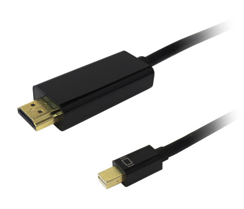 כבל Mini DP 1.2 זכר ל-HDMI זכר ETION באורך כ- 1.8 מטר
