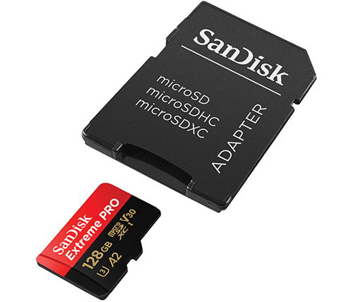 כרטיס זכרון SanDisk Extreme Pro A2 microSDXC SDSQXCY-128G - בנפח 128GB