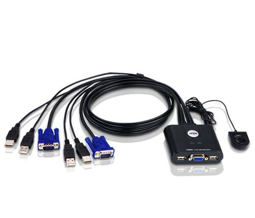 בורר 2 מחשבים  Aten CS22U VGA USB KVM