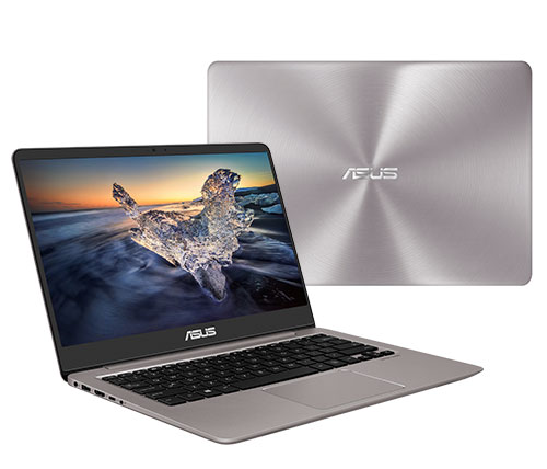 מחשב נייד "14 Asus ZenBook UX410UF-GV015 i7-8550U בצבע אפור, כונן 1TB + 128GB SSD זכרון 16GB ומ. גרפי NVIDIA MX130