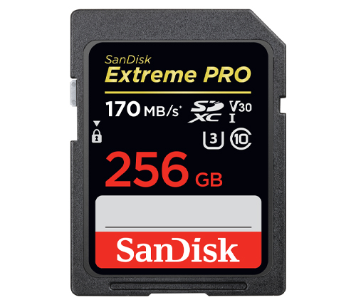 כרטיס זכרון SanDisk Extreme PRO SDXC UHS-I SDSDXXY-256G - בנפח 256GB