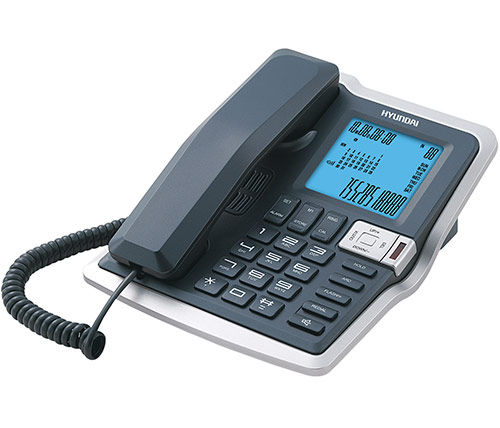 טלפון חוטי הכולל דיבורית Hyundai HDT-2700BS בצבע שחור
