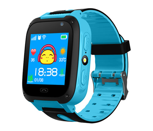 שעון חכם לילדים עם סים מובנה ו-Kidiwatch Junior LBS- בצבע כחול אחריות היבואן הרשמי