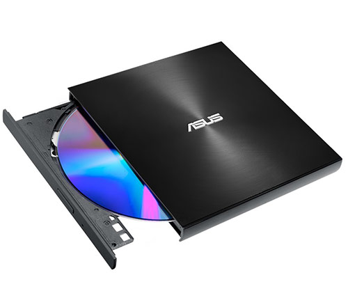 צורב DVD חיצוני Asus ZenDrive U9M חיבור USB-C בצבע שחור