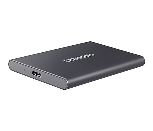 כונן SSD חיצוני נייד Samsung Portable SSD T7 USB3.2 1TB בצבע שחור
