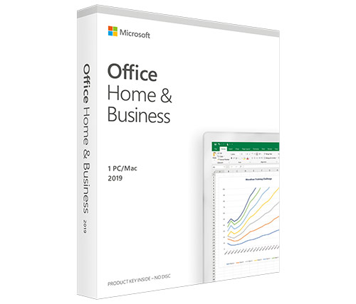 קוד להורדת תוכנת אופיס Microsoft Office Home & Business 2019 Retail בשפה עברית, למחשב PC / Mac אחד