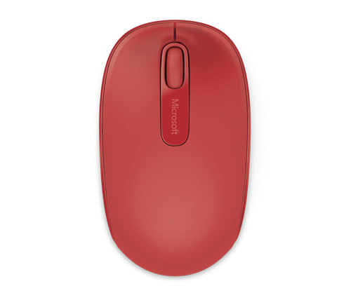עכבר אלחוטי Microsoft Wireless Mobile 1850 בצבע אדום