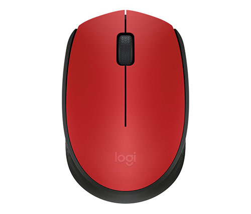 עכבר אלחוטי Logitech Wireless M171 בצבע אדום ושחור
