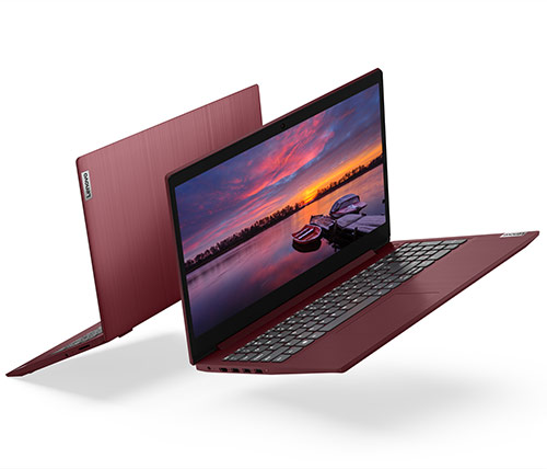 מחשב נייד "15.6 Lenovo IdeaPad 3 81WE00AVIV Intel Core i5-1035G4 בצבע אדום, כונן 256GB SSD זכרון 8GB ומ. גרפי Intel Iris Plus 