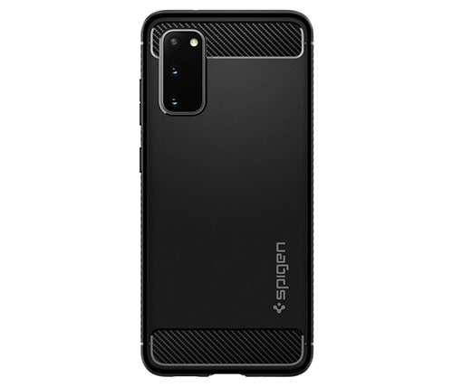 כיסוי לטלפון Spigen Rugged Armor Galaxy S20 בצבע שחור