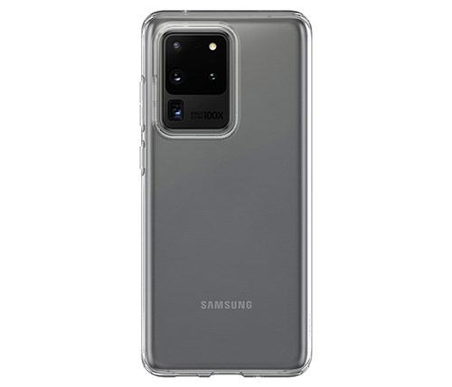 כיסוי לטלפון Spigen Liquid Crystal Samsung Galaxy S20 Ultra שקוף