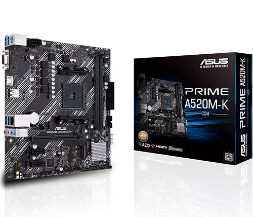 לוח אם Asus Prime A520M-K Micro ATX