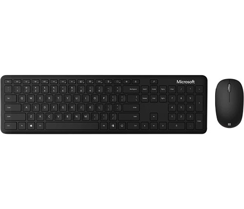 סט מקלדת ועכבר אלחוטיים Microsoft Bluetooth Desktop בצבע שחור