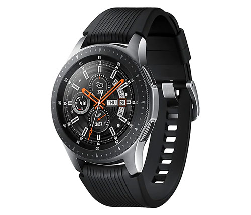 שעון חכם סמסונג Samsung Galaxy Watch 46mm SM-R800 בצבע כסוף עם רצועה שחורה אחריות היבואן הרשמי