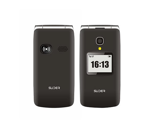 טלפון סלולרי למבוגרים Slider W50C בצבע שחור אחריות היבואן הרשמי