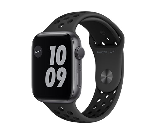 שעון חכם אפל Apple Watch Nike Series 6 GPS 44mm בצבע Space Gray Aluminum Case עם רצועת ספורט Anthracite / Black