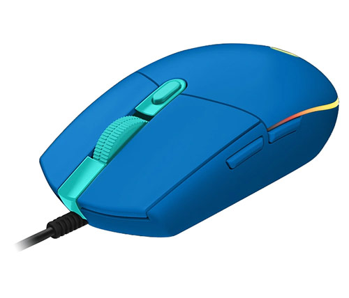 עכבר גיימינג חוטי Logitech G102 Lightsync כולל תאורת לד, בצבע כחול