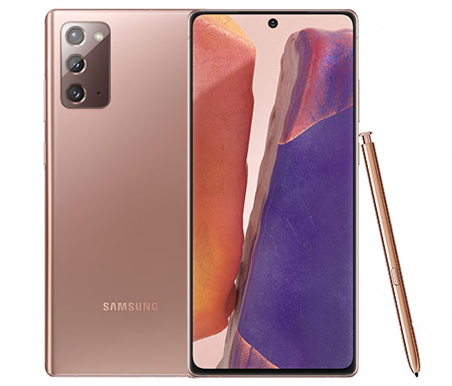 סמארטפון Samsung Galaxy Note 20 SM-N980F/DS 256GB בצבע ברונזה - אחריות היבואן הרשמי סאני