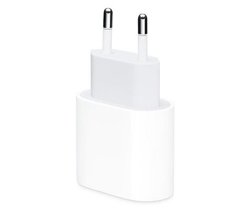 מטען קיר Apple הכולל חיבור USB-C הספק עד כ- 20W ללא כבל