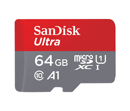 כרטיס זכרון SanDisk Ultra Micro SDXC UHS-I SDSQUA4-064G - בנפח 64GB