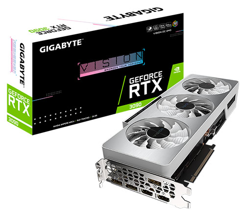 כרטיס מסך Gigabyte GeForce RTX 3090 Vision OC 24G GDDR6X