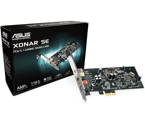 כרטיס קול Asus Xonar SE 5.1 PCIe gaming sound card