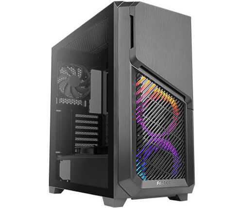מארז מחשב Antec DP502 Flux בצבע שחור כולל חלון צד