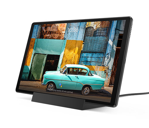 טאבלט כולל תחנת עגינה וטעינה Lenovo Tab M10 FHD Plus M10 TB-X606F ZA5W0191IL 10.3" 128GB Wi-Fi בצבע אפור