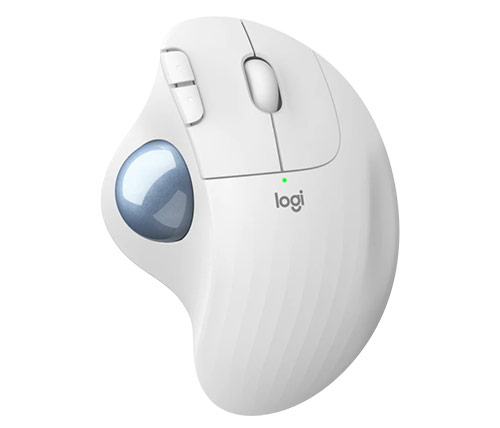 עכבר אלחוטי Logitech Ergo Wireless Trackball M575 Bluetooth בצבע לבן