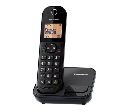טלפון אלחוטי Panasonic KX-TGC410 בצבע שחור
