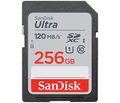 כרטיס זכרון SanDisk Ultra SDXC UHS-I SDSDUN4-256G - בנפח 256GB