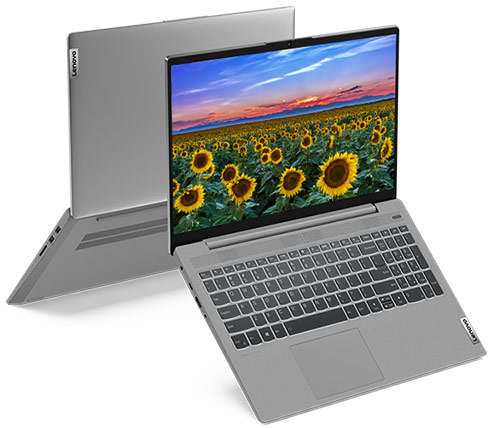 מחשב נייד "15.6 Lenovo IdeaPad 5 82FG00A5IV i3-1115G4 בצבע Platinum Grey, כונן 512GB SSD, זכרון 8GB ומ.גרפי Intel UHD Graphics