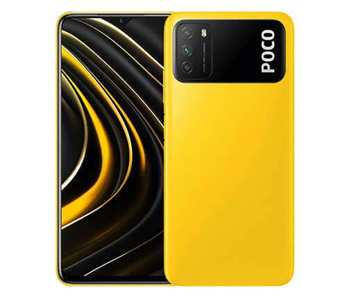 סמארטפון Xiaomi Poco M3 128GB בצבע צהוב - שנתיים אחריות היבואן הרשמי