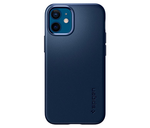 כיסוי לטלפון Spigen Thin Fit iPhone 12 Mini בצבע כחול