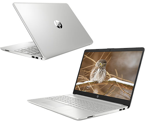 מחשב נייד "15.6 HP Laptop 15-DW3006NJ 307Z6EA i7-1165G7 בצבע כסוף, כונן 512GB SSD, זכרון 8GB ומ.גרפי Nvidia GeForce MX450
