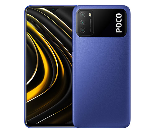 סמארטפון Xiaomi Poco M3 64GB בצבע כחול - שנתיים אחריות היבואן הרשמי