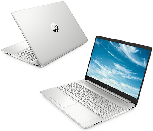 מחשב נייד "15.6 HP Laptop 15S-FQ2004NJ 308A5EA i3-1115G4 בצבע כסוף, כונן 512GB SSD, זכרון 8GB ומ.גרפי Intel UHD Graphics