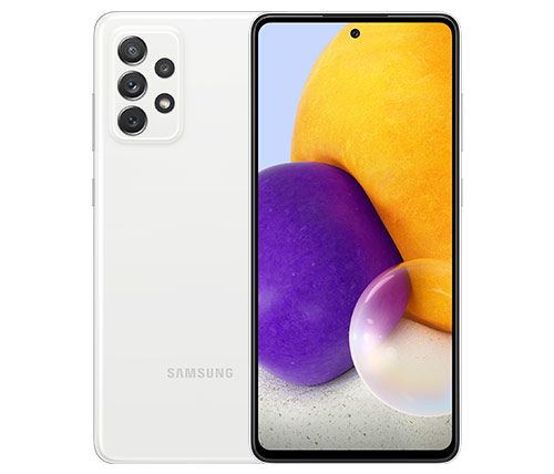 סמארטפון Samsung Galaxy A72 SM-A725F/DS 128GB בצבע לבן- שנה אחריות היבואן הרשמי סאני