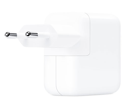 מטען קיר Apple הכולל חיבור USB-C הספק עד כ- 30W ללא כבל