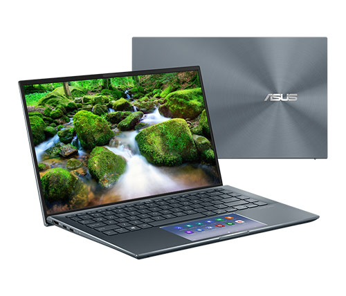 מחשב נייד "14 Asus Zenbook 14 UX435EG-A5109T i5-1135G7 בצבע אפור, כונן 512GB SSD, זכרון 16GB ומ. גרפי Nvidia GeForce MX450