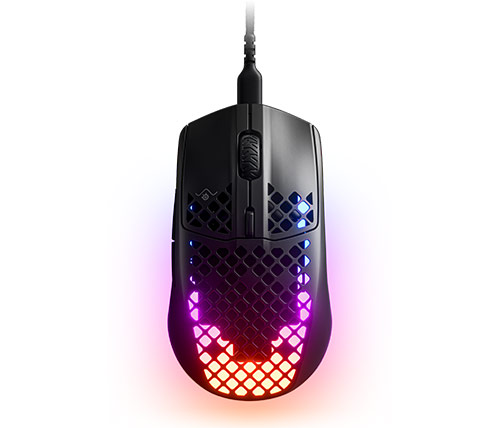 עכבר גיימינג חוטי SteelSeries Aerox 3 Gaming כולל תאורת לד