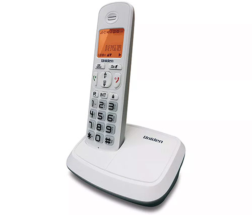 טלפון אלחוטי Uniden AT4103 בצבע לבן