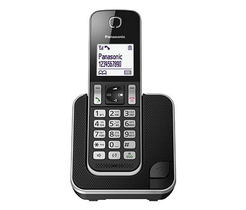 טלפון אלחוטי Panasonic KX-TGD310 בצבע שחור 