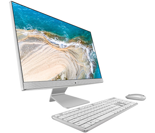 מחשב עם מסך מגע All In One Asus Vivo AiO V241EAT-WA005T 23.8" Intel Core i5-1135G7 - בצבע כסוף-לבן