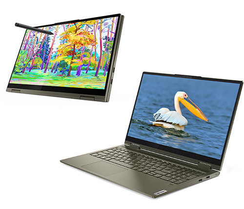 מחשב נייד עם מסך מגע "15.6 Lenovo Yoga 7 82BJ004EIV i7-1165G7 כונן 1TB SSD זכרון 16GB ומ.גרפי Intel Iris Xe Graphics