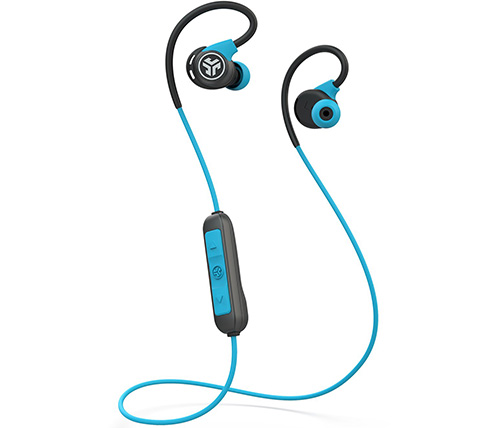 אוזניות אלחוטיות JLab Fit Sport 3 Wireless עם מיקרופון Bluetooth בצבע כחול